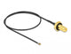 DeLOCK 12659 koaxial kabel 0,35 m RP-SMA MHF 4L LK Sort