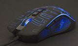 Gembird MUSG-RGB-01 mus Spil Højre hånd USB Type-A 3600 dpi
