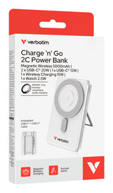 Verbatim 32276 powerbank Lithium polymer (LiPo) 5000 mAh Trådløs opladning Sølv