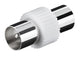 Goobay 11535 kabel kønsskifter IEC Hvid