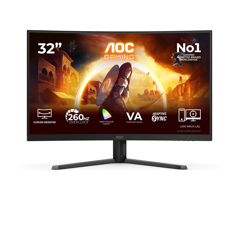 AOC G4 C32G42ZE computerskærm 80 cm (31.5") 1920 x 1080 pixel Fuld HD LED Sort, Rød