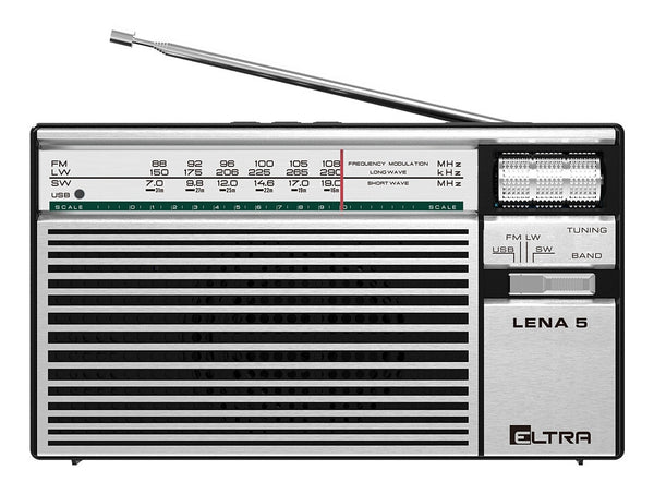 ELTRA LENA 5 Bærbar Analog Sølv, Sort
