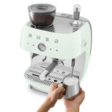 Smeg 50's Style Espressomaskine EGF03PGEU Pastelgrøn