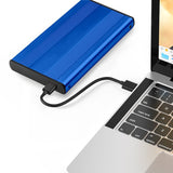 Qoltec 51859 drevkabinet HDD/SSD kabinet Blå 2.5"
