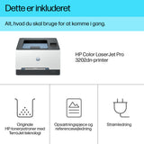 HP LaserJet Pro 3202dn Farve Printer, Kun ethernet; Dupleks