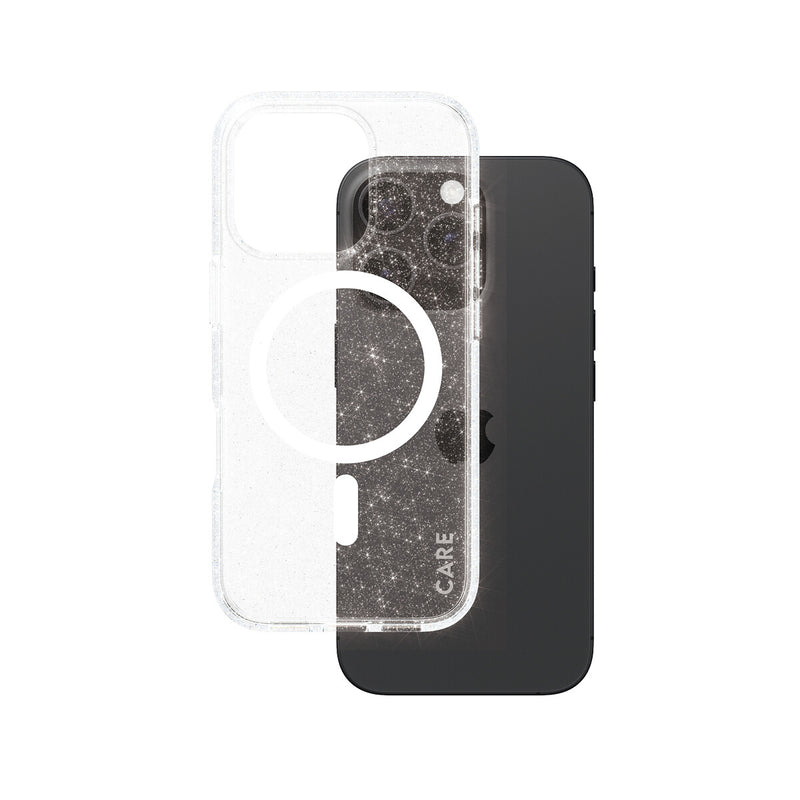 PanzerGlass CARE™ by ® Star Lit Case m. Hvid MagSafe iPhone 16 Pro