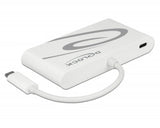 DeLOCK 87731 dockingstation USB 3.2 Gen 1 (3.1 Gen 1) Type-C Grå, Hvid