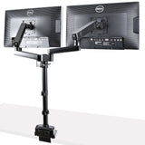 StarTech.com ARMDUALPIVOT skærmbeslag og -stativer 81,3 cm (32") Skrivebord Sort