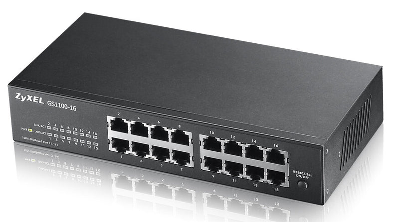 Zyxel GS1100-16 Ikke administreret Gigabit Ethernet (10/100/1000)