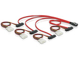 DeLOCK 83146 Serial Attached SCSI (SAS)-kabel 1 m Sort, Rød, Hvid