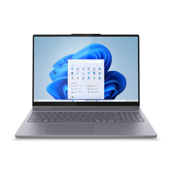 Lenovo IdeaPad 5 2-in-1 16IAL10 Intel Core Ultra 5 225U Hybrid (2-i-1) 40,6 cm (16") Berøringsskærm WUXGA 16 GB LPDDR5x-SDRAM 1 TB SSD Wi-Fi 7 (802.11be) Windows 11 Home Tysk Grå