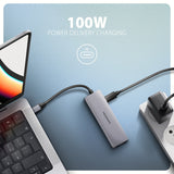 Axagon HMC-5H60 dockingstation Ledningsført USB 3.2 Gen 1 (3.1 Gen 1) Type-C Grå