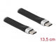 DeLOCK 85770 USB-kabel USB 3.2 Gen 2 (3.1 Gen 2) 0,135 m USB C 10 Gbit/sek. Sort