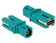 DeLOCK 89896 kabel kønsskifter HSD USB 2.0 Type-A Blå