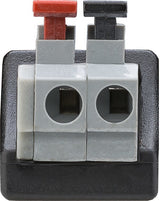 Goobay 76748 kabel kønsskifter Terminal Block 2-pin DC (5.50 x 2.10 mm) Sort