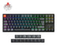 Keychron K8 QMK tastatur Universel USB + RF Wireless + Bluetooth Nordisk Sort