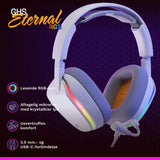 Glorious Gaming GHS Eternal RGB Headset Ledningsført Spil USB Type-C Hvid