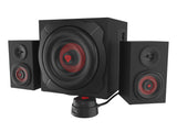 GENESIS Helium 610BT højttalersæt 60 W PC/Laptop Sort, Rød 2.1 kanaler 2-vejs 30 W Bluetooth