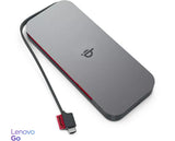 Lenovo GO Lithium polymer (LiPo) 10000 mAh Trådløs opladning Grå