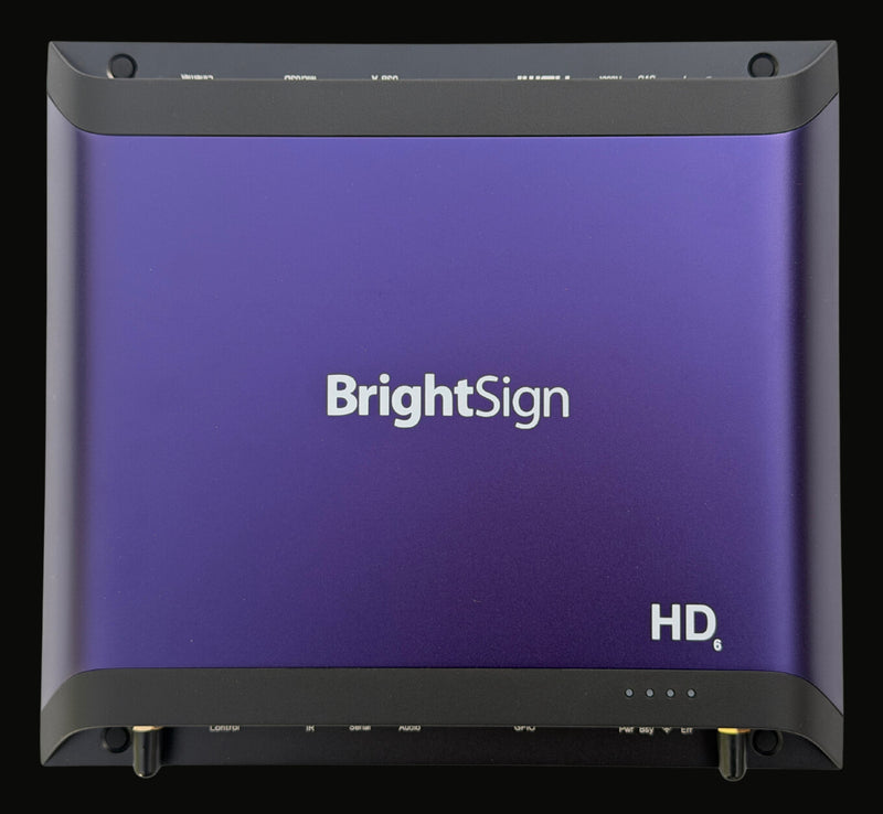 BrightSign HD1026 digital medieafspiller Sort 4K Ultra HD 3840 x 2160 pixel Wi-Fi
