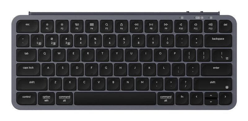 Keychron B1P-K1-BO tastatur Hjemme/kontor USB + RF Wireless + Bluetooth Grå