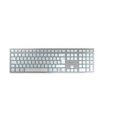 CHERRY KW 9100 SLIM FOR MAC tastatur Universel USB + Bluetooth QWERTZ Tysk Sølv