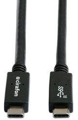 Cirafon USB3.1 CM-CM 06 USB-kabel USB 3.2 Gen 1 (3.1 Gen 1) 1 m USB C 100 W Sort