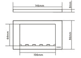 Vision TC3 SURR2G kontaktplade & kontakthætte Hvid