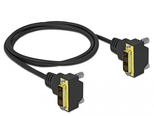 DeLOCK 85905 DVI kabel 1 m DVI-D Sort