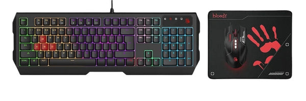A4Tech B1700 tastatur Mus inkluderet Spil USB Sort