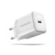 Axagon ACU-PD20W wall charger 1x QC3.0/AFC/FCP/PD type-C 20W white Mobiltelefon, Smartphone, SmartWatch, Tablet, Universel, Ur Hvid Vekselstrøm Hurtig opladning Indendørs