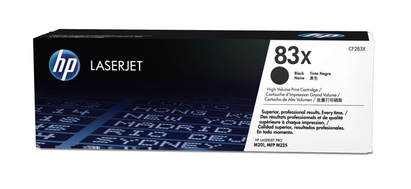 HP Original 83X LaserJet-tonerpatron med høj kapacitet, sort