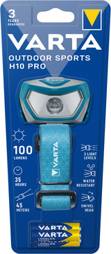 Varta 16650 101 421 lommelygte Turkisfarve Hovedbånd lommelygte LED