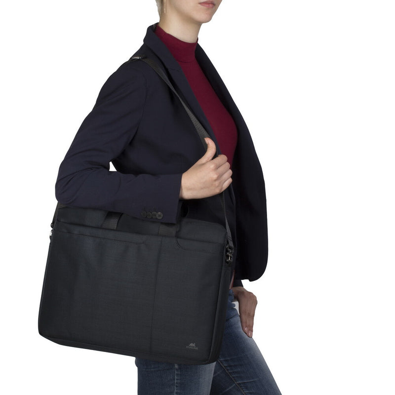 Rivacase Biscayne 39,6 cm (15.6") Brevtaske Sort