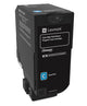 Lexmark 74C2HC0 tonerpatron 1 stk Original Blå
