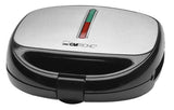 Clatronic ST/WA 3670 sandwichtoaster 800 W Sort, Rustfrit stål
