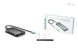 i-tec C31NANOTRIDOCKPD dockingstation Ledningsført USB 3.2 Gen 1 (3.1 Gen 1) Type-C Sølv