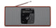 TechniSat DIGITRADIO2S Bærbar Digital Rød, Sølv