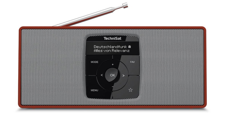 TechniSat DIGITRADIO2S Bærbar Digital Rød, Sølv
