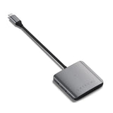 Satechi ST-H4CPDM interface hub USB Type-C 10000 Mbit/s Grå