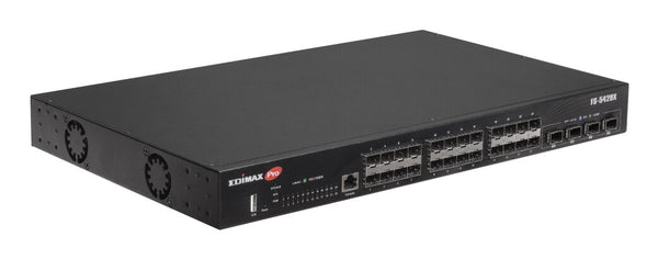 Edimax FS-5428X netværksswitch Administreret L2+ 1U Sort