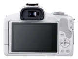 Canon EOS R50, White + RF-S 18-45mm F4.5-6.3 IS STM Kit MILC 24,2 MP CMOS 6000 x 4000 pixel Hvid