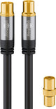 Goobay 70378 koaxial kabel 3 m Sort