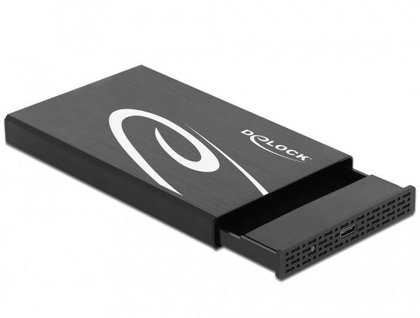 DeLOCK 42611 drevkabinet HDD/SSD kabinet Sort, Hvid 2.5"