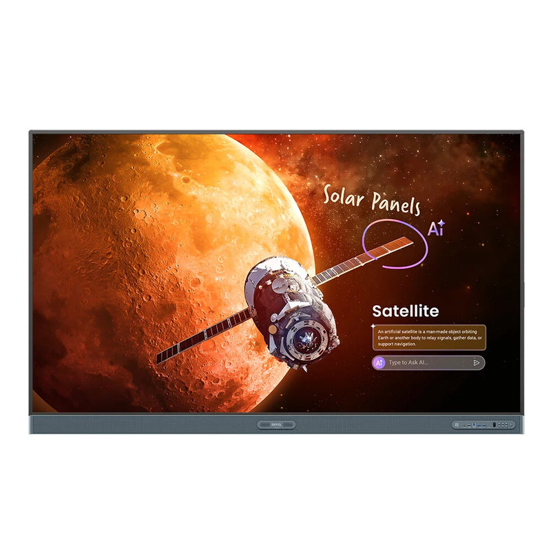 BenQ RP8605 Interaktivt whiteboard 2,18 m (86") 3840 x 2160 pixel Berøringsskærm Sort HDMI