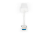 Digitus DA-70250-1 dockingstation USB 3.2 Gen 1 (3.1 Gen 1) Type-A Sølv, Hvid