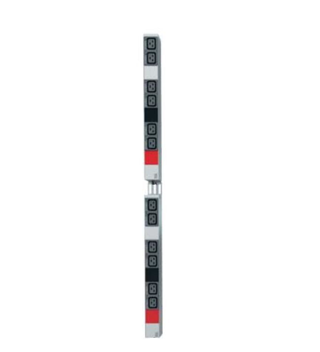 Bachmann 800.0111 strømforsyningsenhed (PDU) 6 AC stikkontakt(er) 1U Sort