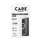 PanzerGlass CARE™ by ® Urban Explorer Case Transparant m. Hvid Qi Samsung Galaxy S26+