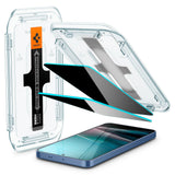 Spigen GLAS.tR EZ Fit HD Privacy Skærmfilter Samsung 2 stk