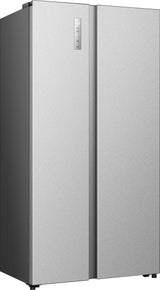 Hisense RS3P538NAIE side-by-side køle-fryseskab Fritstående 527 L Grå, Rustfrit stål